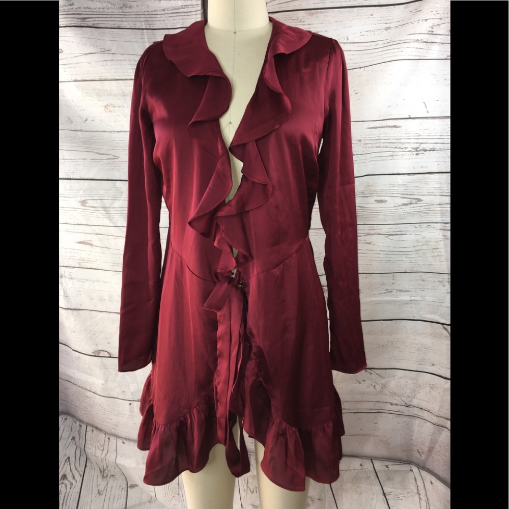 Lovers & Friends nwt burgundy wrap sexy Af…
